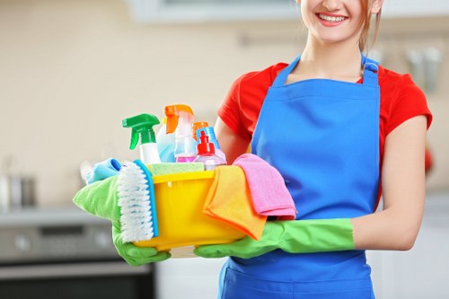 Commercial cleaning team maintaining an office space in Westhampstead