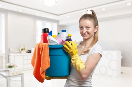 Deep cleaning of a kitchen in a Westhampstead home